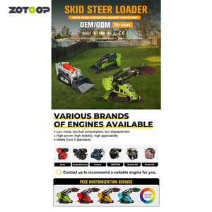 सस्ती कीमत एक मशीन ज्यादातर पहिया/क्रॉलर स्किड स्टीड लोडर डीजल छोटे स्लाइडिंग लोडर - Product Image 4