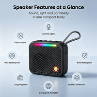 Speaker Nirkabel Luar Ruangan M300, Mendukung Audio Kartu TF Radio FM, Speaker Portabel Kecil