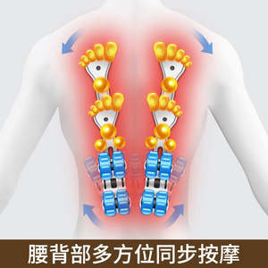 Cojín de masaje 7 en 1 para espalda, cuello, hombros y zona lumbar con calor y control remoto para uso en casa y oficina. - Product Image 4