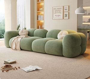 Juego de Muebles de Sala de Estar de Diseño Moderno en Oferta, Material de Pana de Color Sólido, Muebles Reclinables Modulares / Sala de Estar Moderna - Product Image 6