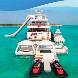 Isla Flotante Inflable de Nuevo Estilo 2025, Balsa de Agua de Ocio, Toldo Parasol, Isla Flotante Acuática Inflable para Resort - Product Image 4