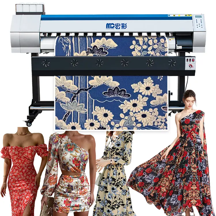 Máquina impresora de sublimación de tinte textil de gran formato de 1,9 m de alta calidad para tela