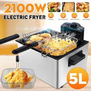 Friteuse SOKANY 5L multifonctionnelle : Friteuse à frites, Four, Marmite, Poulet frit, Thermostat réglable, Ustensile de cuisine - Product Image 2