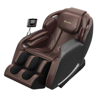 Fauteuil de massage électrique 3D de luxe à gravité zéro pour le corps entier, modèle Warehouse USA SL Heat Thai Stretch, promotion 2024, bleu et blanc, 400