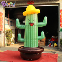 Arbre gonflable LED vert, modèle de plante gonflable publicitaire personnalisé, cactus gonflable géant pour la décoration de jardin et de fête en extérieur