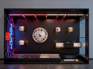 Custom Designer Toy Store Interior Fit-Out <b>IP</b> Collectible Retail Display Fixtures Neon Tech Display Turnkey Shopfitting Solution - Product Image 4