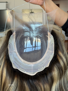 Nuevo Topper de Cabello Virgen Italiano con Encaje 8*8, Hecho a Mano, Base de Seda, Ondulado, para Mujeres Blancas, Llegada 2024 - Product Image 3