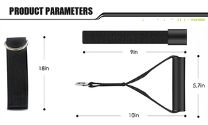 TPE Fitness Heimtraining <span class=keywords><strong>Power</strong></span> Band 11-teiliges Gummi-Widerstandsband-Set Übungsband Mit Türanker und Griffen - Product Image 5
