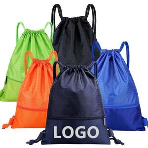 Custom Logo Gift School Travel <b>Drawstring</b> Gym Sport Bag Sublimation Printed Nylon Polyester Promotional <b>Drawstring</b> <b>Backpack</b> - Product Image 1