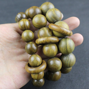 Sandalwood <b>Bracelet</b> 20mm 12 <b>Beads</b> Round Shape Antiques Style Jewelry For <b>Men</b> And Women - Product Image 4