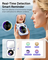Miroir de Maquillage LED Intelligent à Détection UV avec IA, Portable et Compact, Modèle 2026, Conçu pour les Routines de Beauté Modernes