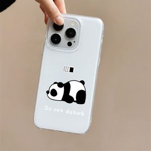 Funda para Teléfono con Diseño de Panda Acostado, Borde Recto, Protección Total para iPhone 7 8 X Xr Xs 11 12 13 14 15 16 17 Pro Max Plus - Product Image 4