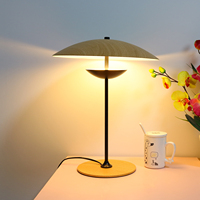 Vente en gros style rétro décoration artistique abat-jour parapluie créatif prise ca lampe de table LED pour lampe de chevet