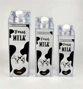 BPA Free Reusable 17Oz <b>500Ml</b> 34Oz 1000Ml Portable Drinking <b>Water</b> <b>Bottle</b> Milk Carton With Screw Cover for Juice Milk Tea - Product Image 3