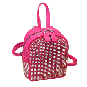 Bright Street Trend Fashion Western Style Summer New Simple <b>Large</b> <b>Capacity</b> Casual Rhinestone PU <b>Backpack</b> Tanjing - Product Image 2