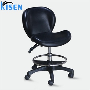 Tabouret de salon réglable en PU marron antidérapant avec repose-pieds pour pédicure, idéal pour la douche, vente chaude de l'usine Kisen - Product Image 4