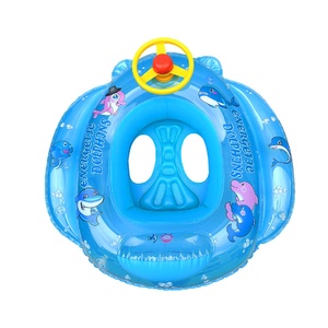 Siège flottant gonflable en PVC pour bébé avec volant, le plus vendu en usine - Product Image 1
