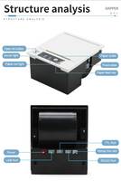 Mini Impresora Térmica de Etiquetas Dapper de 58 mm, Módulo de Impresora Integrado, Máquina de Impresión de Etiquetas, 12V-24V