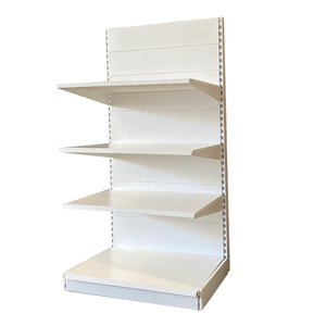 Fábrica personalizada color tamaño metal resistente <span class=keywords><strong>minimarket</strong></span> azul <span class=keywords><strong>estantes</strong></span> de pared <span class=keywords><strong>para</strong></span> cosméticos exhibición góndola - Product Image 1