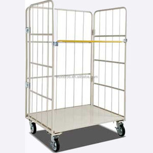 Roldoos <span class=keywords><strong>Pallet</strong></span> Metalen Stalen Bodemplaat Magazijn Logistieke <span class=keywords><strong>Trolley</strong></span> Opslag Gevouwen Metalen Basis Rolkooi <span class=keywords><strong>Trolley</strong></span> - Product Image 1