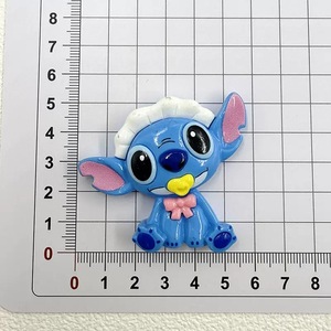 C23 Kawaii - Abalorios Grandes de Resina con Personajes Alienígenas Azules, Bonitos Cabujones de Dibujos Animados para Manualidades, Fundas de Teléfono, Imanes de Nevera, Decoración Infantil - Product Image 6