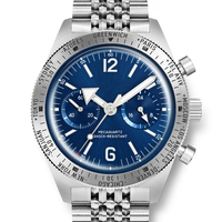 Montres pour hommes élégantes et classiques de style japonais, chronographe, résistantes à l'eau 10 bars, acier inoxydable, verre saphir, sport, nouvelle sortie