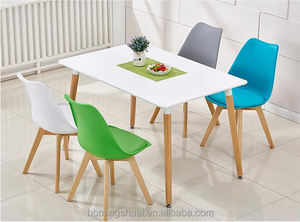 Restaurante precio al por mayor mesa de color de madera simple belleza muebles conjunto mesa de cena rectangular - Product Image 5