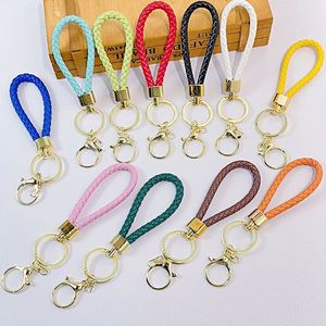 Braided PU Leather Keychain Colorful Woven <b>Key</b> <b>Ring</b> Strap Keychains <b>Ring</b> <b>Key</b> Holders for Car <b>Keys</b> - Product Image 1