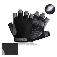 Guantes de Ciclismo Transpirables de Medio Dedo para Hombre y Mujer, Antideslizantes, para Bicicleta, Gimnasio, Pesca, Entrenamiento, Deportes de Verano