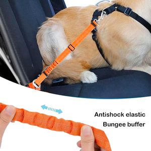 Factory Wholesale Safety Heavy Duty Durable Retractable Adjustable Bungee Nylon Dog <b>Pet</b> Vehicle Car Seatbelts Seat <b>Leash</b> Belt - Product Image 5