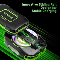 Radiateur de jeu RGB rechargeable à double clip magnétique, refroidisseur de téléphone à semi-conducteur TEC à refroidissement rapide pour le streaming en direct et les jeux