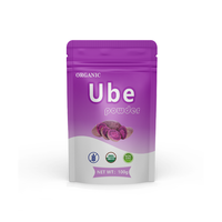 Poudre d'Igname Violette Biologique Pure, Poudre de Patate Douce Violette, Poudre d'Ube