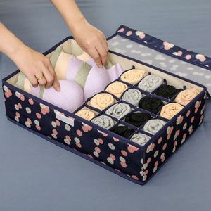 Collapsible Oxford Fabric Drawer Organizer Divider Closet <b>Storage</b> Containers <b>Box</b> for Underwear ,Ties,Bras, Socks, Lingerie - Product Image 5