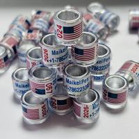Bague de pigeon de course personnalisée en plastique écologique de haute qualité avec nom personnalisé