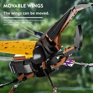 Yeni MJI13053 plastik DIY Mini bulmaca yapı taşları eğitim sıcak büyük Beetle blok MOC setleri tuğla oyuncaklar çocuklar için Model - Product Image 3
