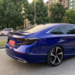 สปอยเลอร์หลังทรง V Sport สำหรับ Honda Accord ปี 2018 19 20  วัสดุ ABS สีดำคาร์บอน  อะไหล่ตกแต่งภายนอก - Product Image 5
