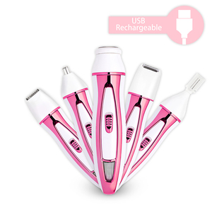 5 in 1 Dei Capelli Della Signora Trimmer Indolore Gambe delle Donne Viso Sopracciglio Rasoio Mini Epilatore Elettrico di Rimozione Dei Capelli Facciali - Product Image 2
