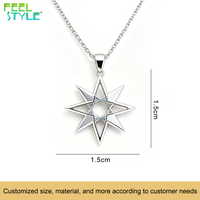 Collier pendentif étoile de Vénus plaqué or 18 carats, collier en acier inoxydable avec pendentif étoile creuse, bijoux tendance pour femmes
