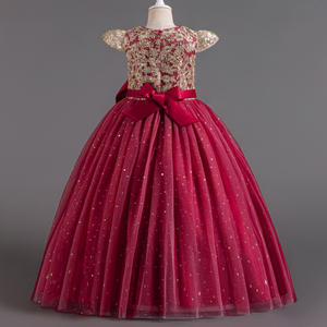 Robe à paillettes pour filles robes de fête d'anniversaire 5-14 ans robe longue de bal de fin d'année pour enfants robe de soirée de mariage - Product Image 6