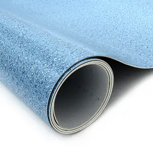 Piso de plástico direto da fábrica coberto com tapete de PVC de vinil de luxo com adesivos de padrão transparente
