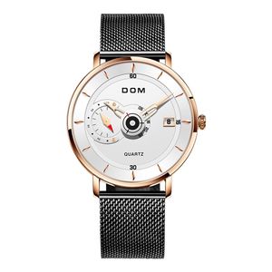 DOM 1299 Nouvelle montre sport pour homme, montre à quartz en acier plein, étanche, grand cadran, montre-bracelet pour homme, 2025 - Product Image 1