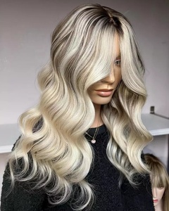 Brun foncé Balayage Couleur Soie Dentelle Perruque Super Naturel 100% Vierge Européenne Cheveux Soie Top Lace Front Perruques pour Blanc Sans Colle - Product Image 4