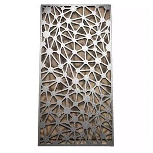 Clôture en panneaux composites pour jardin privé, revêtement poudré noir, grillage métallique, clôture en aluminium découpée au laser - Product Image 1