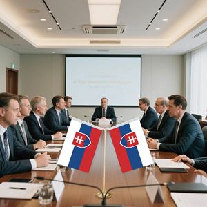 <span class=keywords><strong>Drapeau</strong></span> <span class=keywords><strong>slovaque</strong></span> 14x21cm <span class=keywords><strong>Drapeau</strong></span> de table double face Impression classique Salle de conférence Restaurant Disposition de bureau - Product Image 4