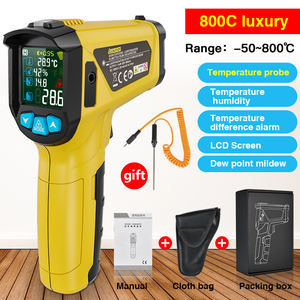 Produtos exclusivos Para Vender Termômetro Da Grade Não-Contato Pirômetro Digital Medidor de Temperatura Ponto-50 ~ 800 Graus Carne termômetro - Product Image 6