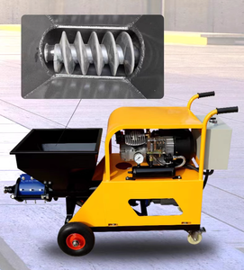 OFEITE 380V/220V Bomba de motor de alta eficiencia Máquina de pulverización de inyección de mortero de hormigón 100L Tolva 110sqm/hora para uso en construcción - Product Image 5