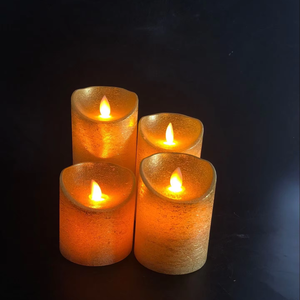 Bougies de luxe <span class=keywords><strong>LED</strong></span> dorées scintillantes - Product Image 4