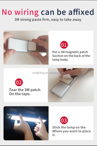 Tủ ánh sáng hồ sơ nhôm Led ánh sáng pin Powered từ không dây 40cm 3 màu sắc truy cập dưới tủ quần áo tủ ánh sáng - Product Image 6