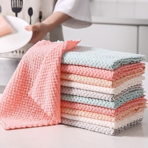Cleaning Cloths Rectangle Mixed Colors Kitchen Dishcloths Oil Absorbing Water Removing - Product Image 1