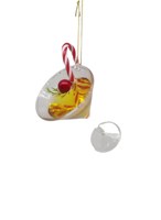 Décorations de Noël sélectionnées : Verres à vin, bonbons et maisons de campagne festives